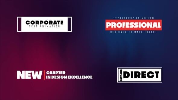 Videohive Text Animations 58710526