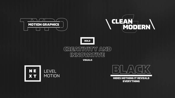 Videohive Text Animation 61125970