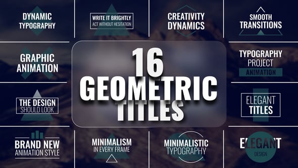 Videohive Geometric Titles 59848522