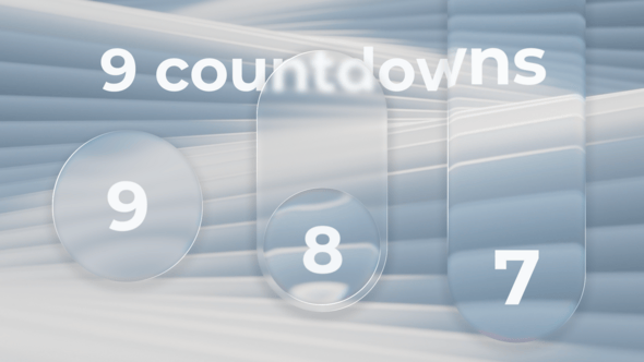 Videohive Liquid Glass Countdowns