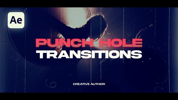 Videohive Punch Hole Transitions 58710574