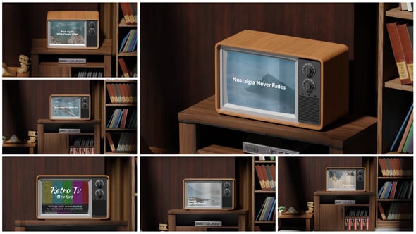 Videohive Retro TV Mockup