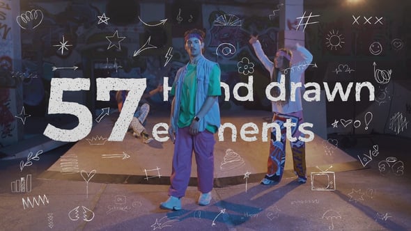 Videohive Hand Drawn Doodle Pack 61042523