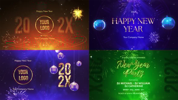 Videohive New Year Wishes Pack