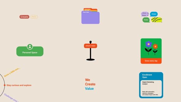 Videohive Playful Text Carousel