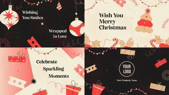 Videohive Minimal Christmas Wishes