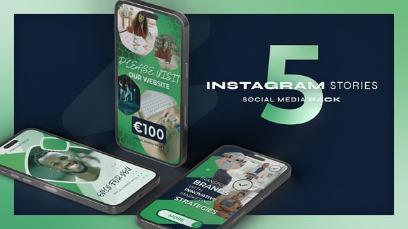 Videohive Vertical Promo Emerald Green