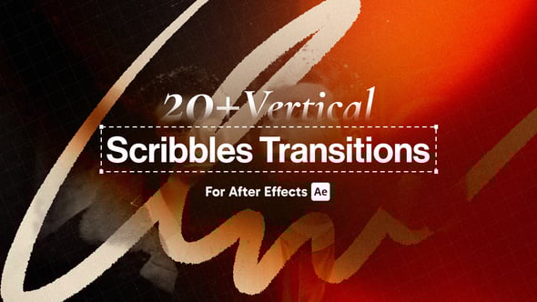 Videohive Vertical Scribble Transitions