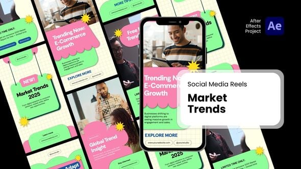 Videohive Social Media Reels – Post Market Trends After Effects Project Files