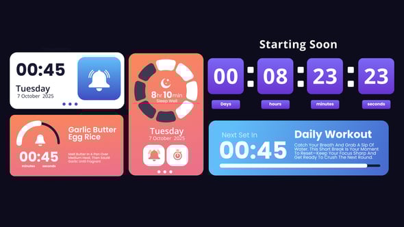 Videohive Timer Widget 60342878