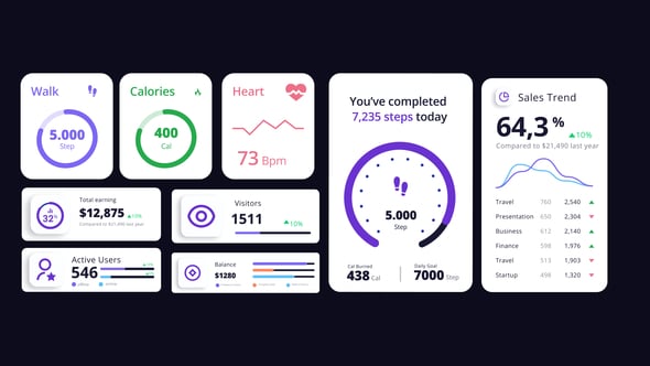 Videohive Counter Infographic