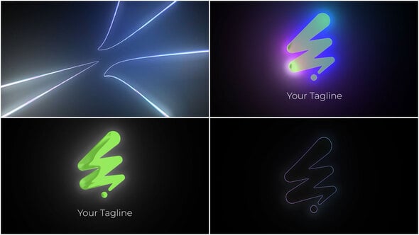Videohive Glow Warp Logo