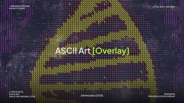 Videohive ASCII Overlay