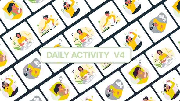 Videohive Daily Activity Icon Animation 60362395