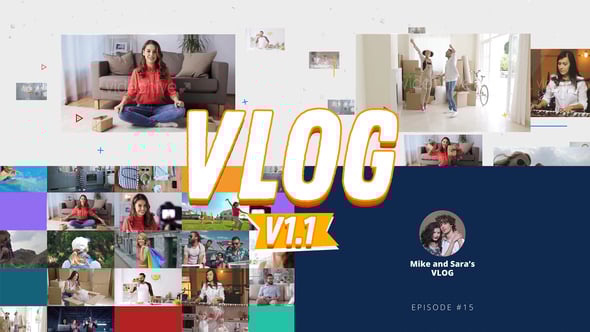 Videohive Vlog, Youtuber Opener