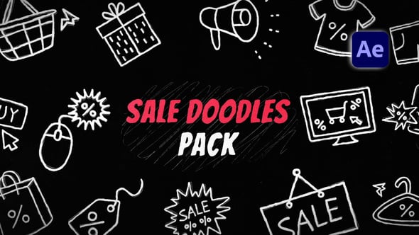 Videohive Sale Doodles Pack