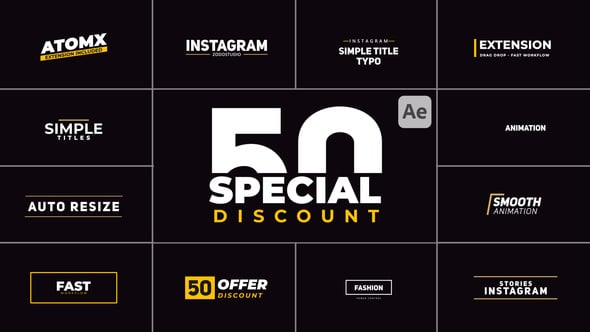 Videohive Minimal Title 01