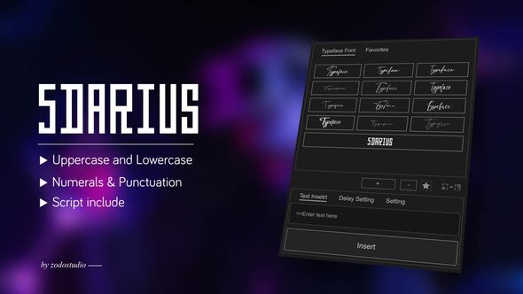 Videohive Animated Typeface – 5 Darius