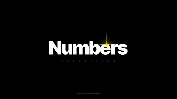 Videohive Numbers – AE
