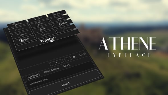 Videohive Animated Typeface – Athene