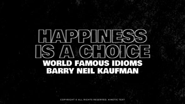 Videohive Kinetic Text 58183839