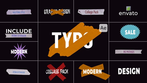 Videohive Collage Title