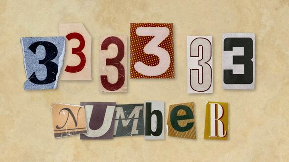 Videohive Ransom Letters – 3 Number