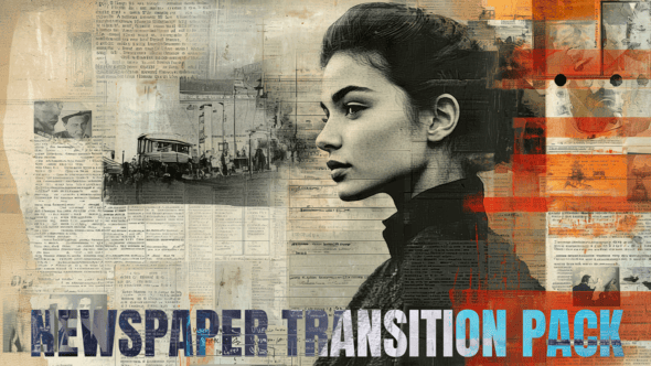 Videohive Newspaper Transition Pack