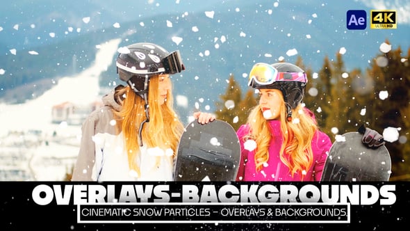 Videohive Cinematic Snow Particles – Overlays & Backgrounds AE