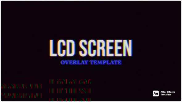Videohive LCD Screen Overlay