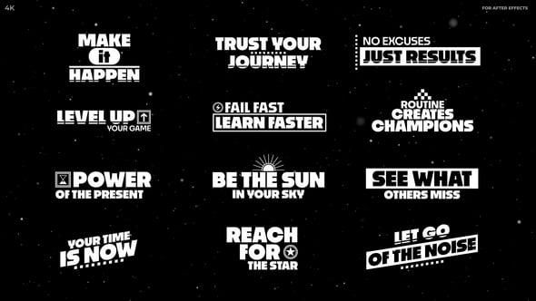 Videohive Bold Minimal Titles