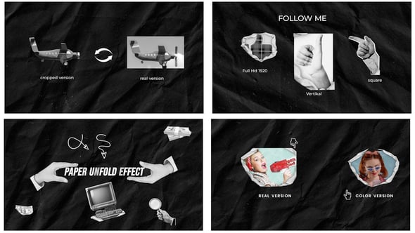 Videohive Paper Unfold Animation Pack