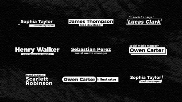 Videohive Contrast Lower Thirds