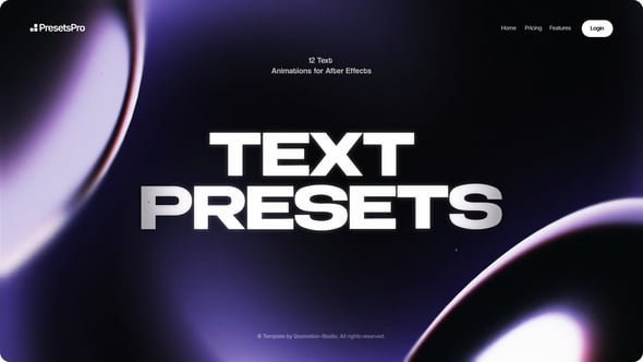 Videohive Text Presets 60940132