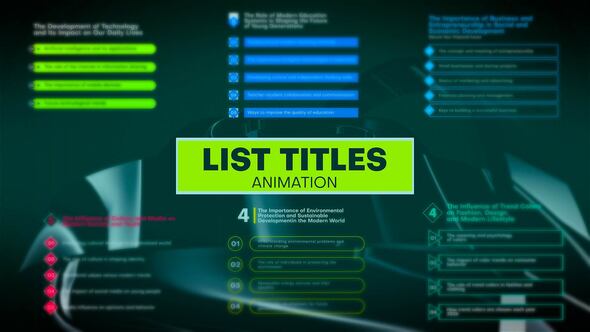 Videohive List Titles V2