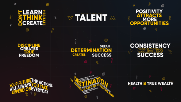 Videohive Kinetic Titles 60957381