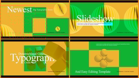 Videohive Typo Slideshow 58070225