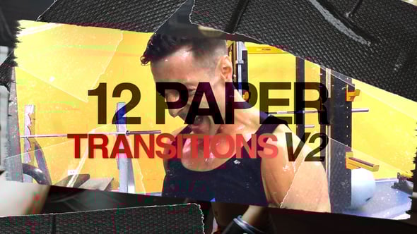 Videohive 12 Paper Transitions V2
