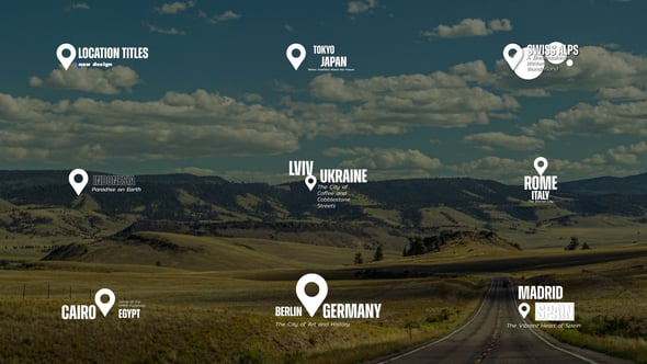 Videohive Location Titles | After Effects 61308682