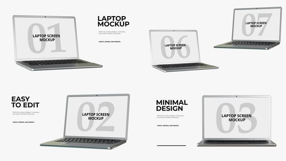 Videohive Laptop mockup presentation