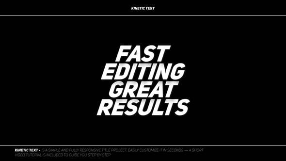 Videohive Kinetic Text  AE