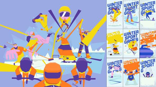 Videohive Winter Games Graphics