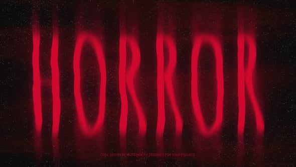 Videohive 10 Horror Typography Pack | After Effects