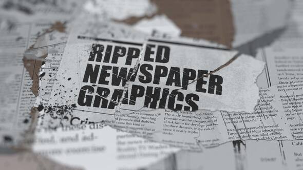 Videohive Ripped Newspaper Graphics