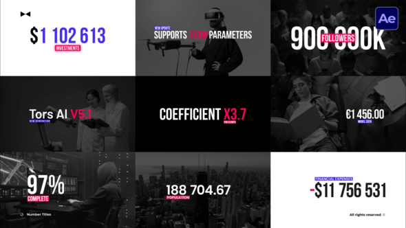 Videohive Titles Numbers  AE