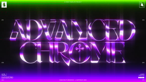 Videohive Advanced Chrome Typography