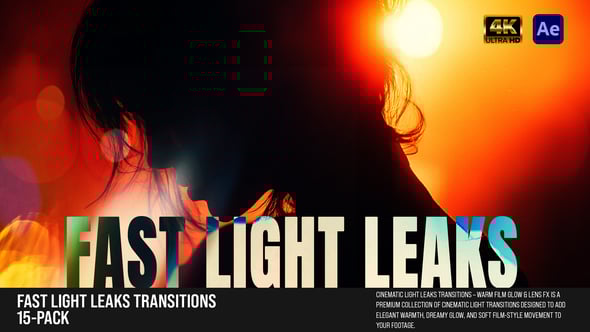 Videohive Fast Light Leaks Transitions for Reels, Shorts & YouTube