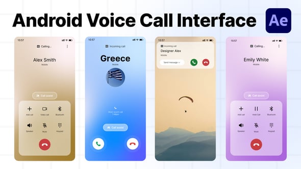 Videohive Android Phone Call Interface(Automated)