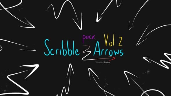 Videohive Arrows Pack Vol 02 Scribble Elements | 65 Doodle Animations