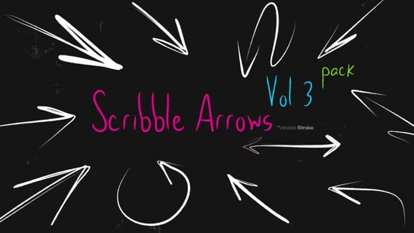 Videohive Arrows Pack Vol 03 Scribble Elements | 65 Doodle Animations